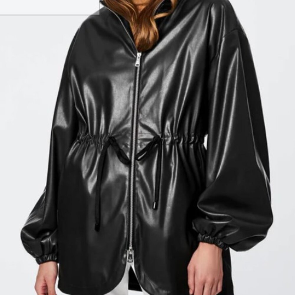 Bernardo Black Vegan Leather Jacket, Size Small - NWT